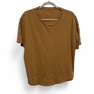 Aerie Burnt Yellow Short Sleeve Tee Shirt Size Large